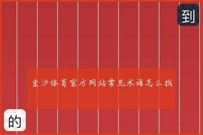 金沙体育官方网站常见术语怎么找